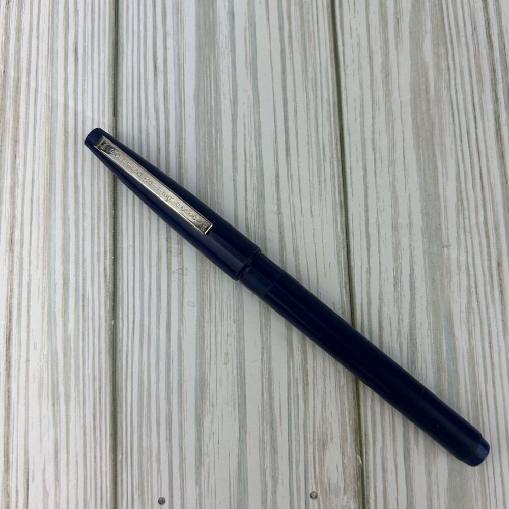 Vintage Pentel Rolling Writer Rollerball Pen Blue Plastic P100 WORKS Made in USA